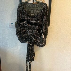 Karen Zampos Vintage Courte Blouse - Top - One Size Scoop Neck